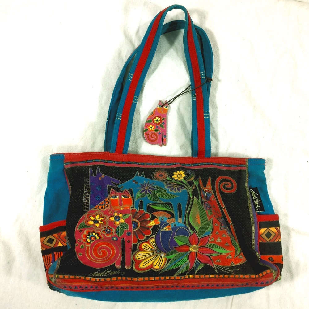 Laurel Burch cat tote